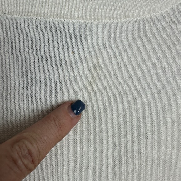 Maggie‎ Barnes Shirt & Cardigan Sweater Set Sz 2X (22/24W) Cotton Argyle Preppy - Picture 9 of 15